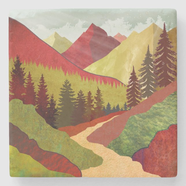 Posavasos De Piedra Sendero Al Cielo (Anverso)