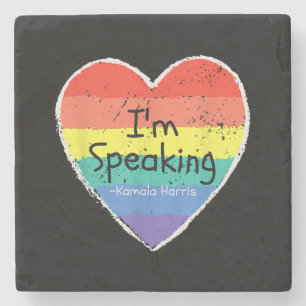 Posavasos De Piedra Señora Vicepresidenta Hablo Kamala Harris gi