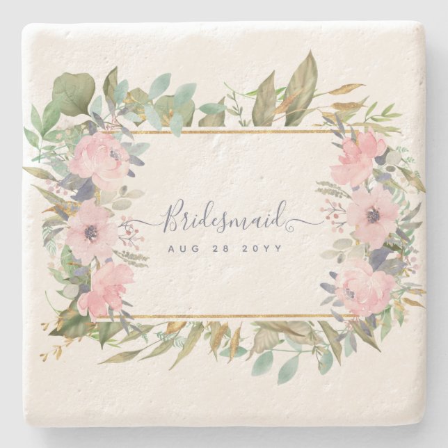 Posavasos De Piedra ¿Serás BRIDESMAID MAID HONOR FLOWERGIRL? (Anverso)