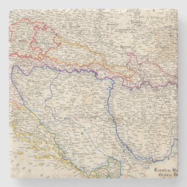 Posavasos De Piedra Serbia, Bosnia (Anverso)