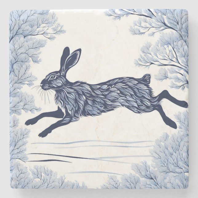 Posavasos De Piedra Serenidad Snowy (Anverso)