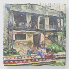 Posavasos De Piedra Serie del Riverwalk de San Antonio