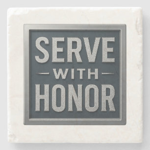 Posavasos De Piedra Servir con la escoria de piedra Honor™ LDS