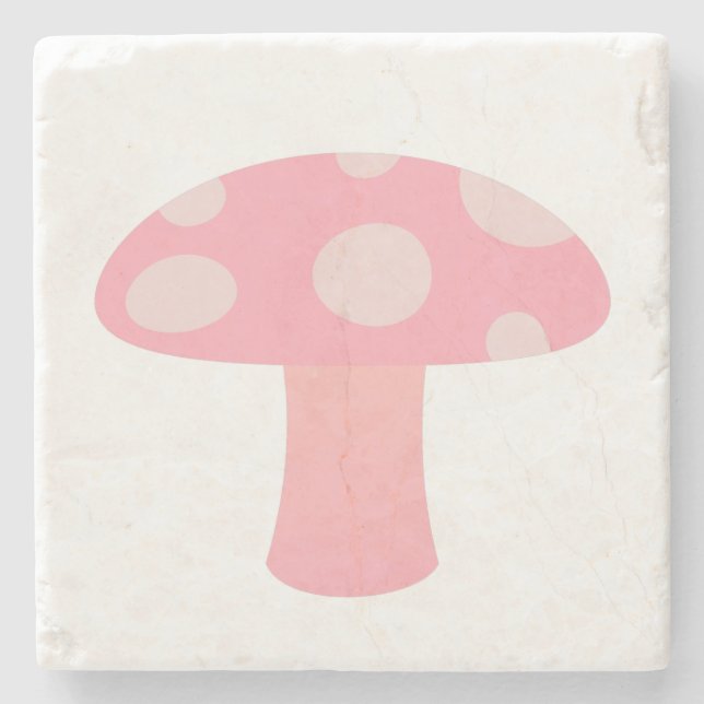 Posavasos De Piedra Seta rosa (Anverso)