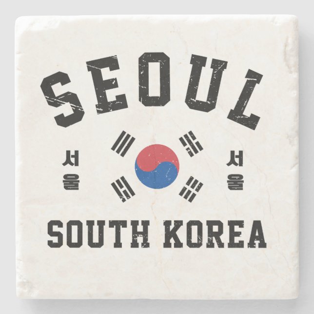 Posavasos De Piedra Seúl Corea del Sur (Anverso)