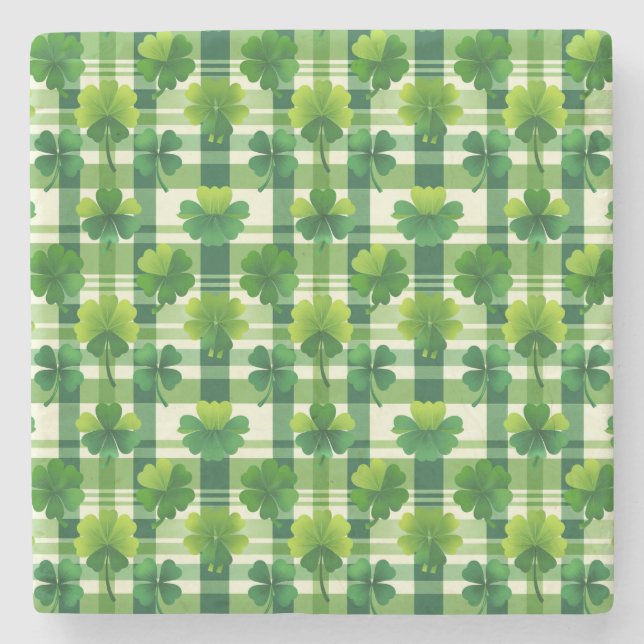 Posavasos De Piedra Shamrock Coaster (Anverso)
