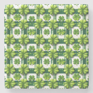 Posavasos De Piedra Shamrock Coaster