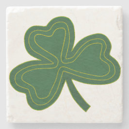 Posavasos De Piedra Shamrock Stone Coaster