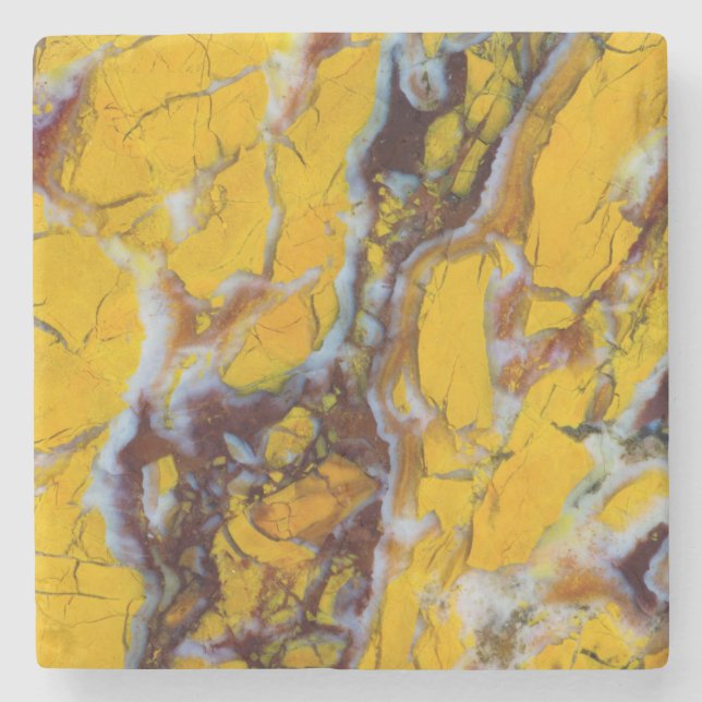 Posavasos De Piedra Shattuckita amarilla (Anverso)