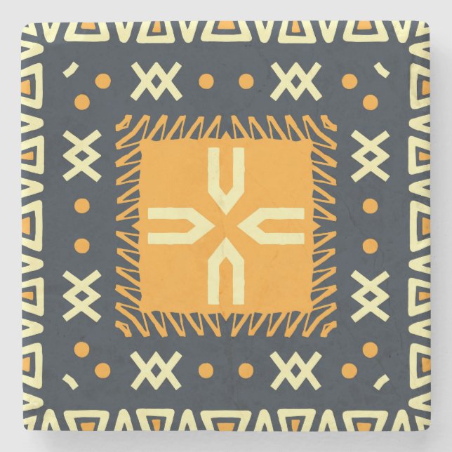 Posavasos De Piedra Shawl Design: Plaza Batik India. (Anverso)