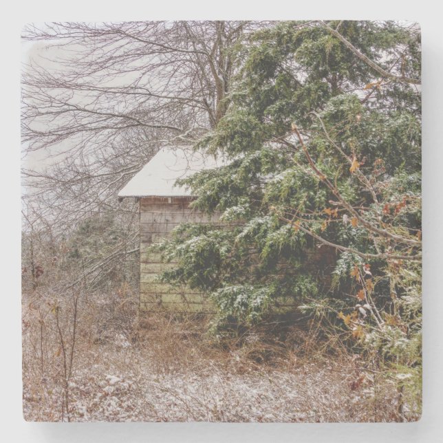Posavasos De Piedra Shed Abandonado (Anverso)