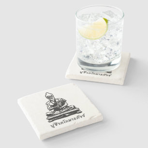 Posavasos De Piedra Shivago Komarpaj Buda de la Masaje Tailandés