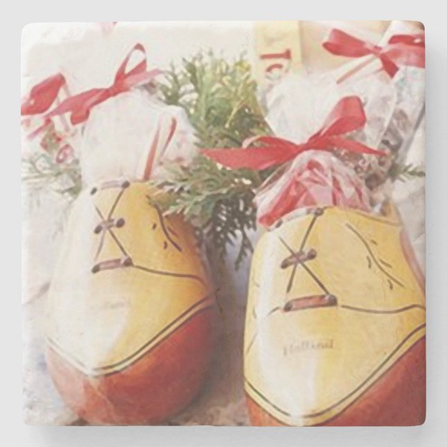 Posavasos De Piedra Shoes Merry Christmas_coaster (Anverso)