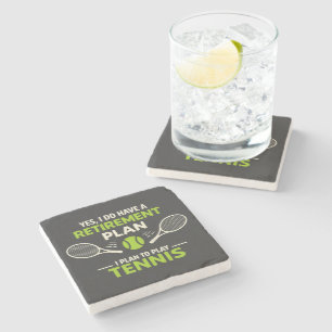 Posavasos De Piedra Sí, tengo un plan de jubilación tenis