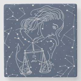 Posavasos De Piedra Signo de Libra zodiac