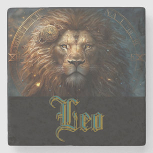 Posavasos De Piedra Signo zodiacal de Leo