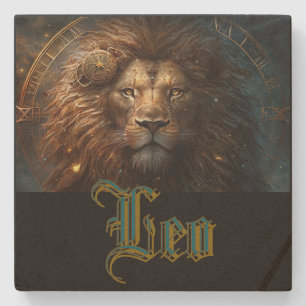 Posavasos De Piedra Signo zodiacal de Leo