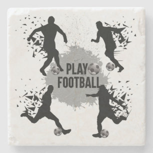 Posavasos De Piedra Siluetas de fútbol de Guay Play