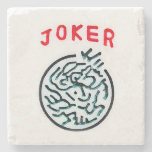 Posavasos De Piedra Símbolo de juego MahJong Tapa de broma