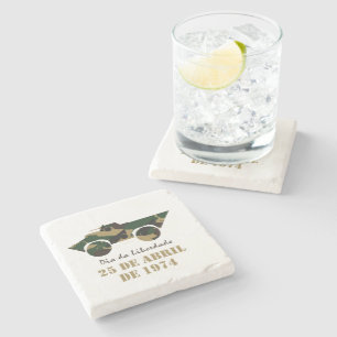 Posavasos De Piedra Símbolo de vehículo militar de la Revolución del 2