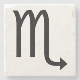 Posavasos De Piedra Símbolo escorpio zodiaco