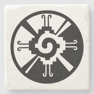 Posavasos De Piedra símbolo maya Glifo de la civilización centroamer