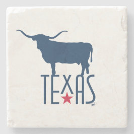 Posavasos De Piedra Símbolos de Texas, Longhorn, marina
