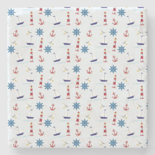 Posavasos De Piedra Símbolos del mar de Guay