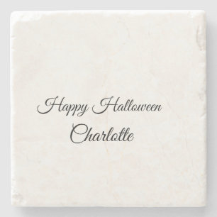 Posavasos De Piedra SIMPLE MÍNIMO.CUTIE AGREGAR NOMBRE BEBÉ feliz Hall