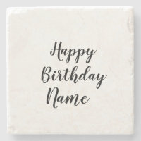 simple mínimo feliz cumpleaños añadir tu nombre 