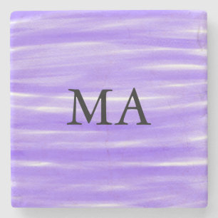 Posavasos De Piedra Simple monograma añade tu letra de nombre hombre m