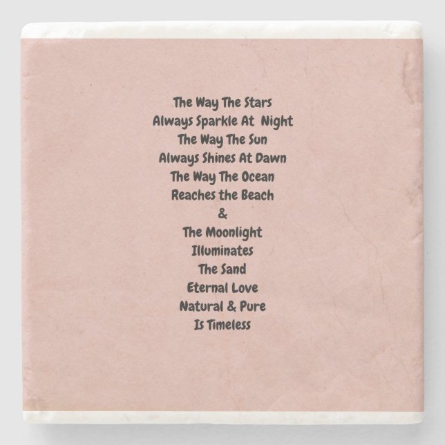 Posavasos De Piedra Sin tiempo (Anverso)