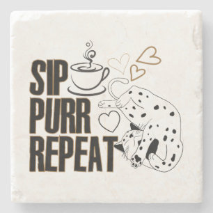 Posavasos De Piedra sip, purr, repetir.w