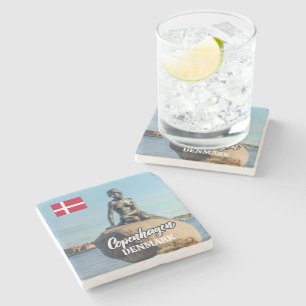 Posavasos De Piedra Sirena de Copenhague Dinamarca