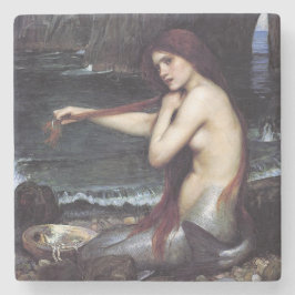 Posavasos De Piedra Sirenita en la playa