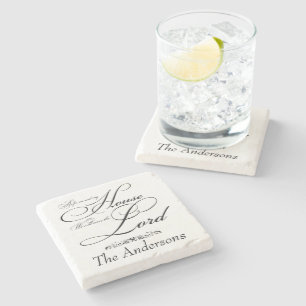 Posavasos De Piedra Sirve al Señor personalizado