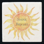 Posavasos De Piedra Sky Sun Shine Bright<br><div class="desc">Shine bright orange sky sunshine</div>