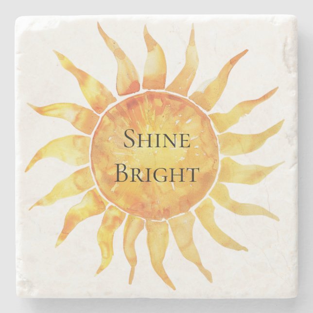 Posavasos De Piedra Sky Sun Shine Bright (Anverso)