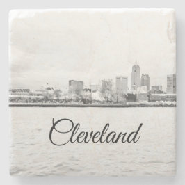 Posavasos De Piedra Skyline Cleveland Ohio