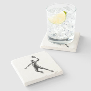 Posavasos De Piedra Slam Dunk Dark Design