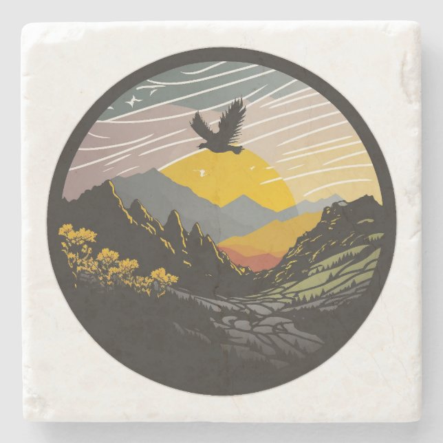 Posavasos De Piedra Snowdonia (Anverso)