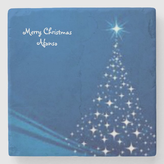 Posavasos De Piedra Snowman Marble Stone Coaster Navidades (Anverso)