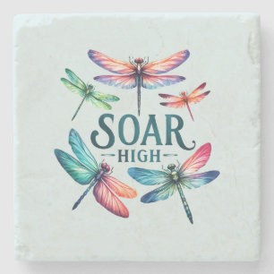 Posavasos De Piedra Soar alto - Dragonfly artístico