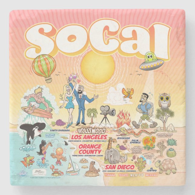 Posavasos De Piedra SoCal (Anverso)