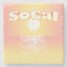 Posavasos De Piedra SoCal Sunset
