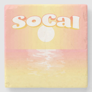 Posavasos De Piedra SoCal Sunset