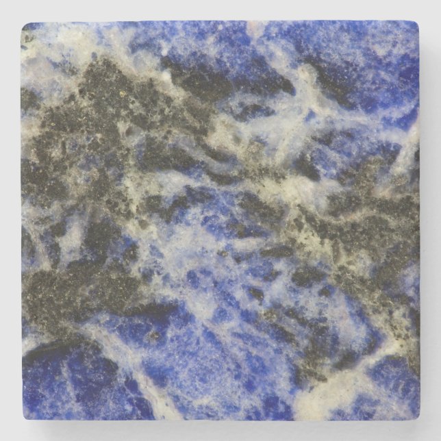 Posavasos De Piedra Sodalita Azul (Anverso)