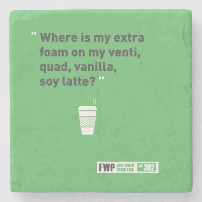 Posavasos De Piedra Soja Latté (Anverso)