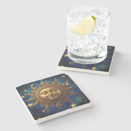 Posavasos De Piedra Sol Celestial