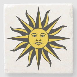 Posavasos De Piedra Sol sonriente
